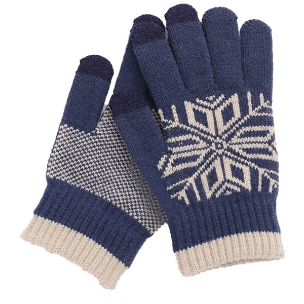 Cold Resistance Adult Male Gloves W/ 3 Finger Touch