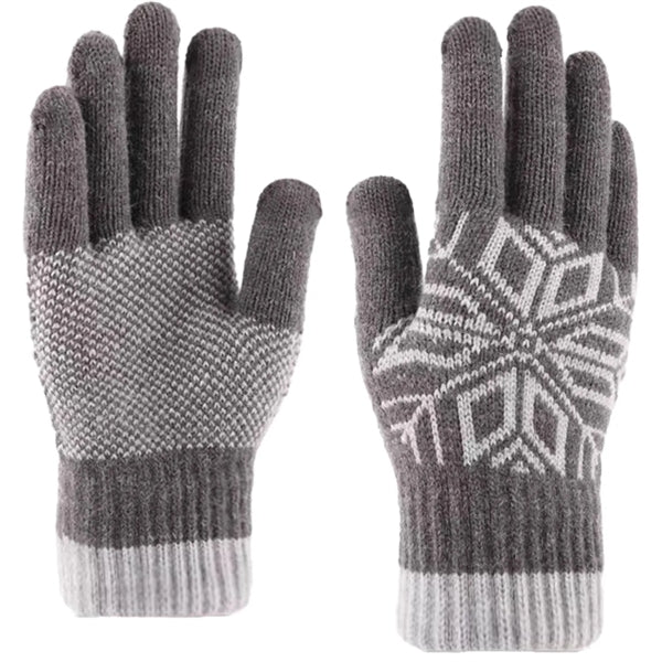 Cold Resistance Adult Male Gloves W/ 3 Finger Touch