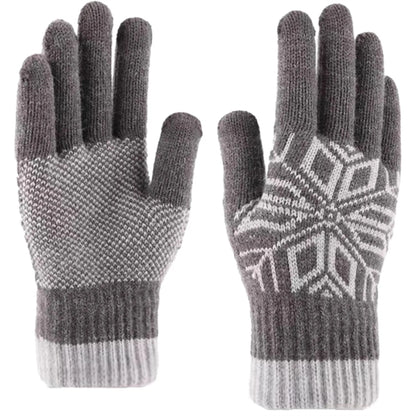 Cold Resistance Adult Male Gloves W/ 3 Finger Touch