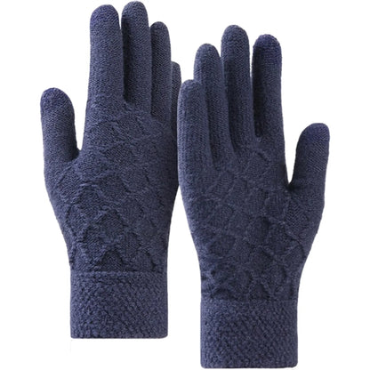 Cold Resistance Adult Winter Gloves W/ 2 Finger Touch