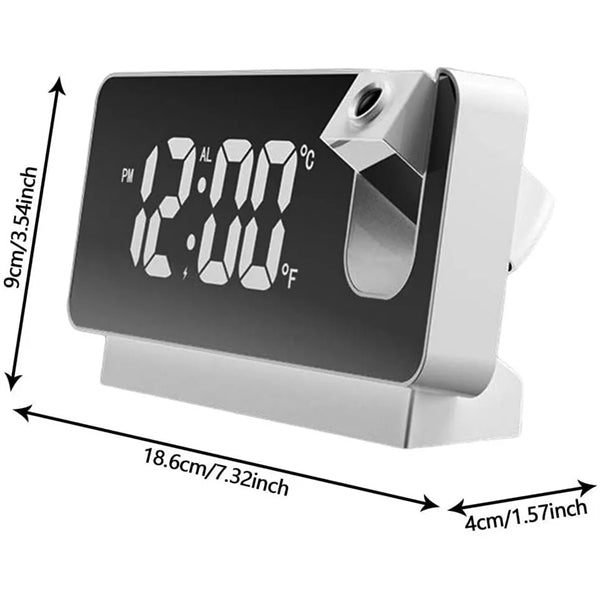 LED Projection Alarm Clock