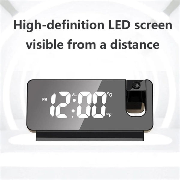 LED Projection Alarm Clock