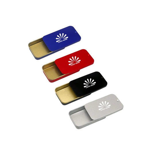 Mini Tin Box With Slip Lid