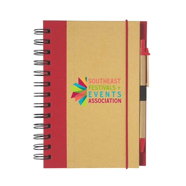 Full color Eco-Inspired Spiral Notebook & Pen