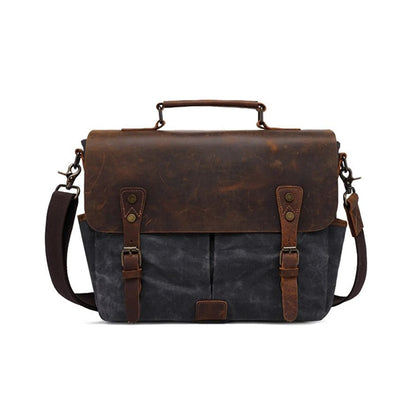 Retro Cowhide Leather Messenger Bag