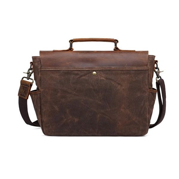 Retro Cowhide Leather Messenger Bag