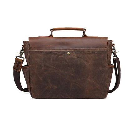 Retro Cowhide Leather Messenger Bag