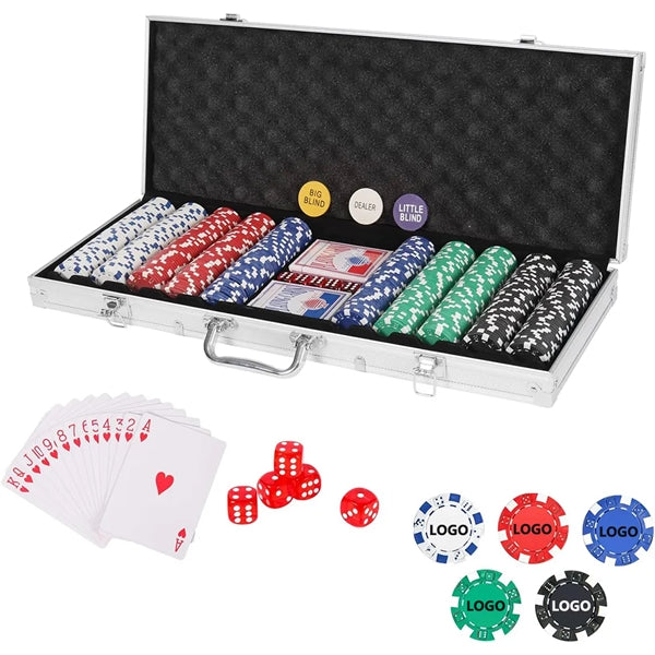 11.5 Gram Chips for Casino Poker Set with Aluminum Case