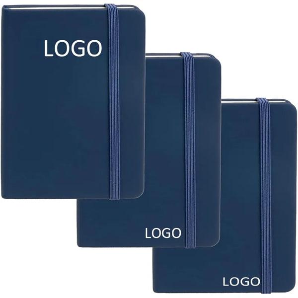 A6 Lined Notebook Hardback W/ Matching Color Elastic Closure