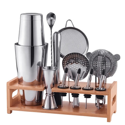 Vintage Stainless Steel Cocktail Set