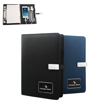 Multifunctional A5 Leather Wireless Charging Notebook
