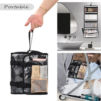 Large  TSA Approved Travel Hanging Clear Toiletry Makeup Bag