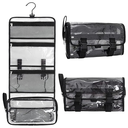 Large  TSA Approved Travel Hanging Clear Toiletry Makeup Bag