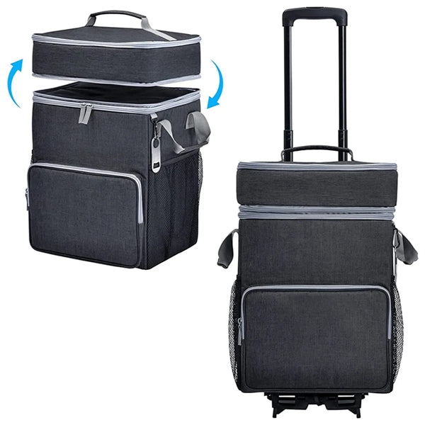72 Can Large Rolling Cooler Bag with Wheels and Handle