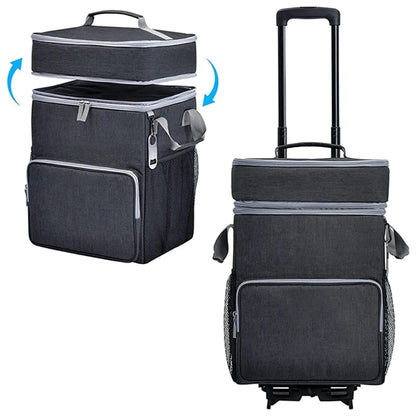 72 Can Large Rolling Cooler Bag with Wheels and Handle