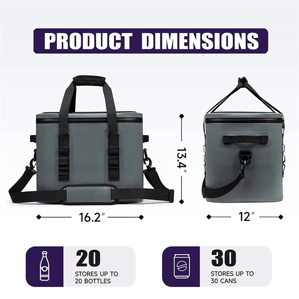 30 Cans Soft Waterproof Leak Proof Insulated Cooler Bags