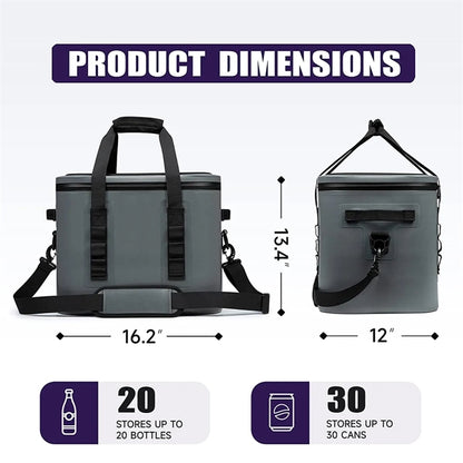 30 Cans Soft Waterproof Leak Proof Insulated Cooler Bags