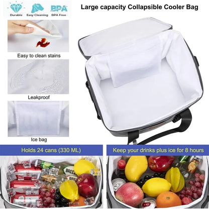 17L Custom 24 Can Insulated Leakproof Soft Sided Cooler