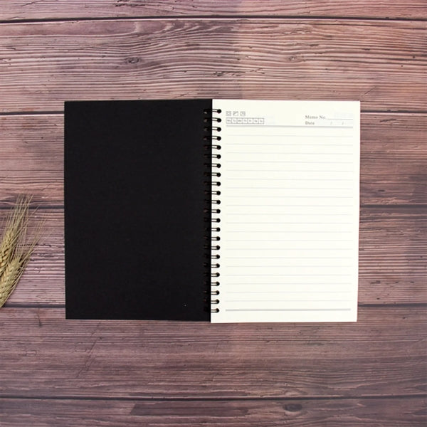A5 College Ruled Spiral Notebook with Soft Kraft Cover