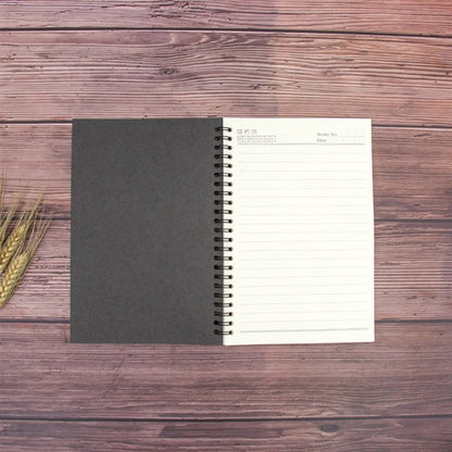 A5 College Ruled Spiral Notebook with Soft Kraft Cover