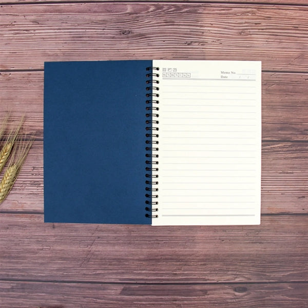 A5 College Ruled Spiral Notebook with Soft Kraft Cover