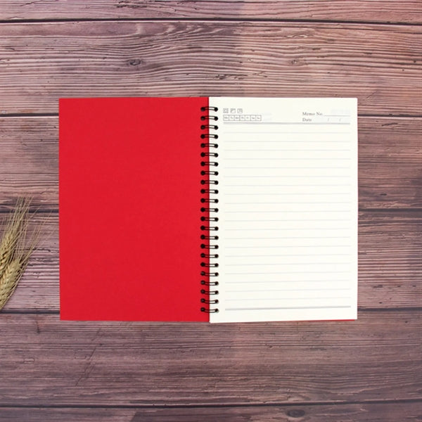 A5 College Ruled Spiral Notebook with Soft Kraft Cover