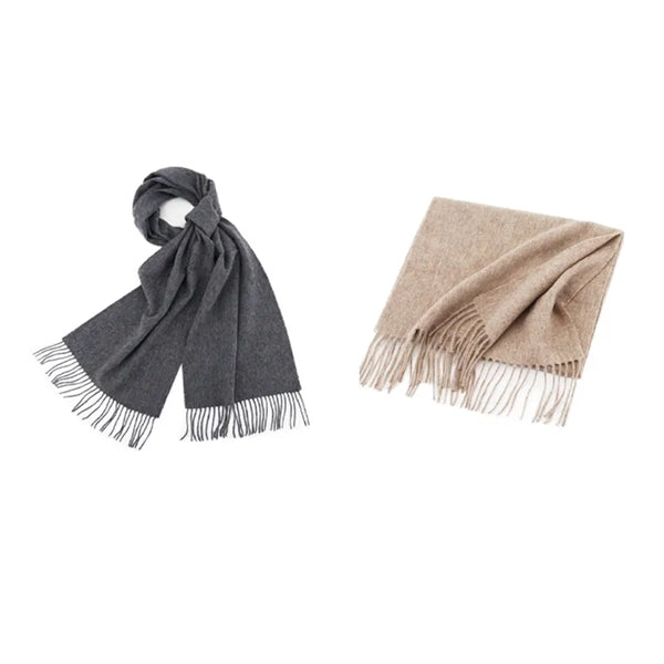 Women's Pure Color 100% Wool Scarf Pashmina Shawl