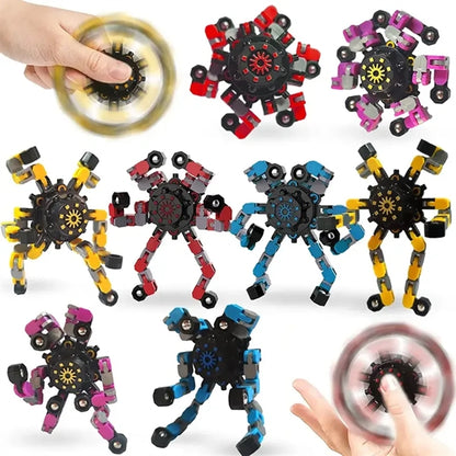 DIY Deformable Robot Fingertip Toy Fidget Spinner