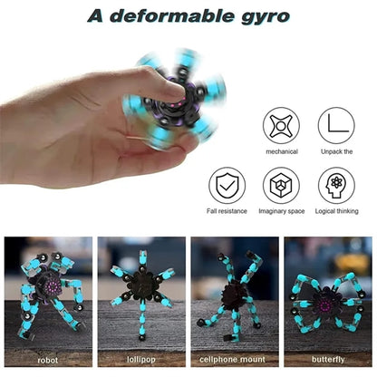 DIY Deformable Robot Fingertip Toy Fidget Spinner