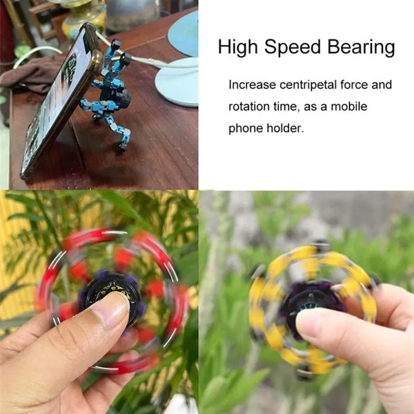 DIY Deformable Robot Fingertip Toy Fidget Spinner