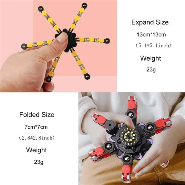 DIY Deformable Robot Fingertip Toy Fidget Spinner