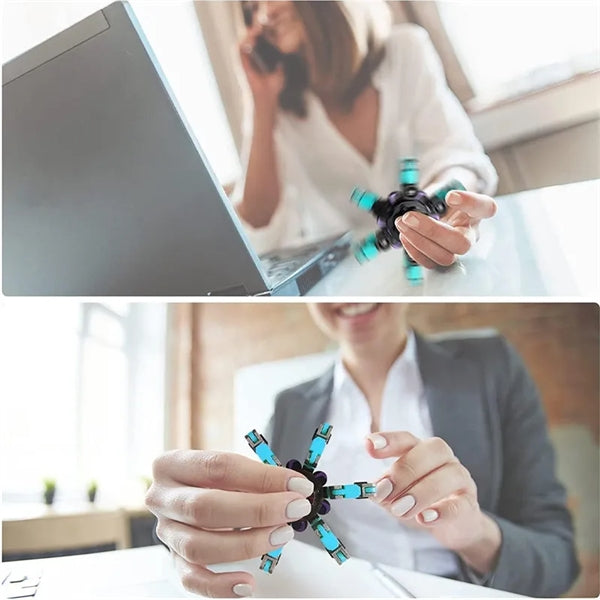 DIY Deformable Robot Fingertip Toy Fidget Spinner