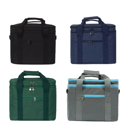 Insulated Picnic Cooler Double Layer Thermal Lunch Bag