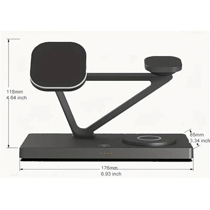 5 in 1 Fast Wireless Charger Stand Magnetic Charging Station