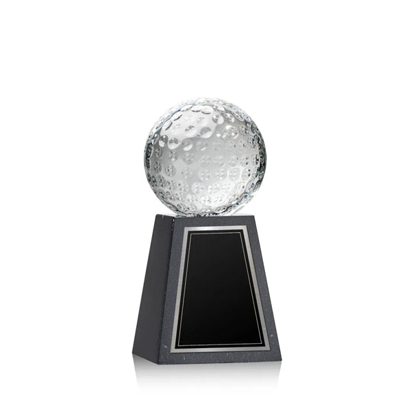 Golf Ball Award on Tall Marble Base