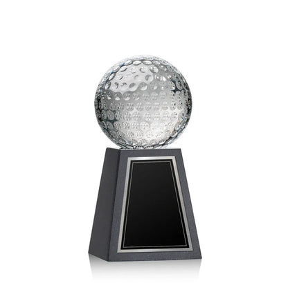 Golf Ball Award on Tall Marble Base