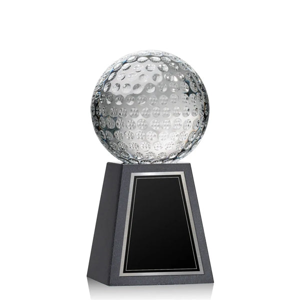 Golf Ball Award on Tall Marble Base