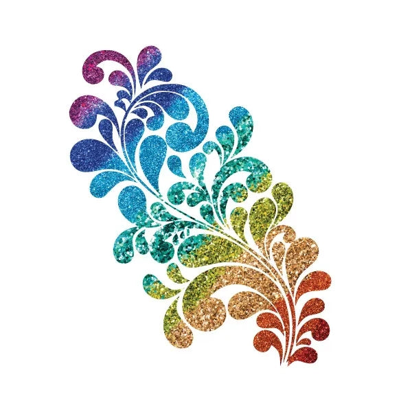 Glitter Temporary Tattoos - 3" x 3"