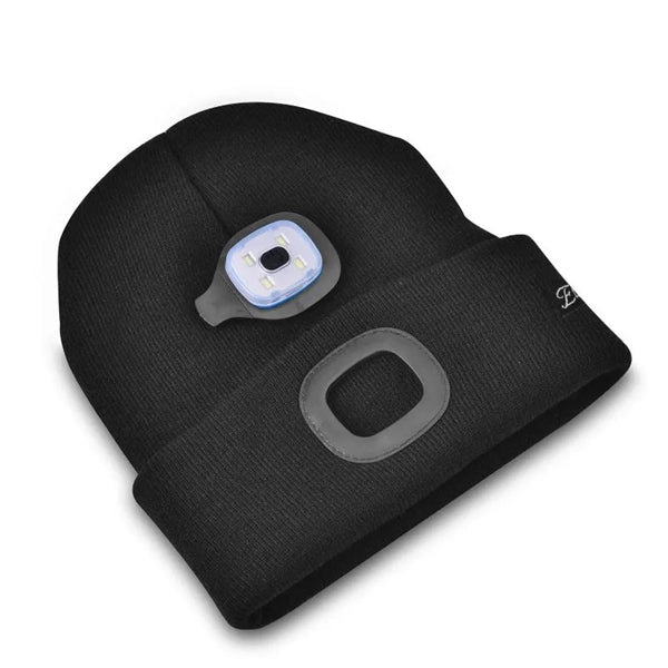 LED Knit Beanie Hat With Wireless Headset