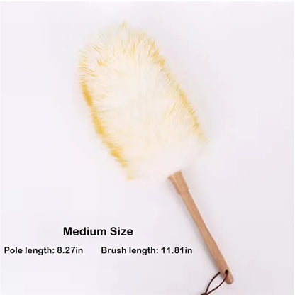 Vivid Lambswool Duster With Solid Wooden Handle