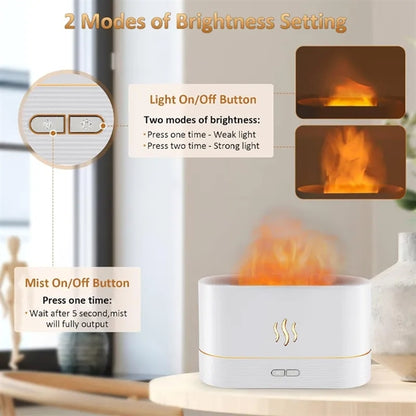 Flame Diffuser Humidifier Essential Oil
