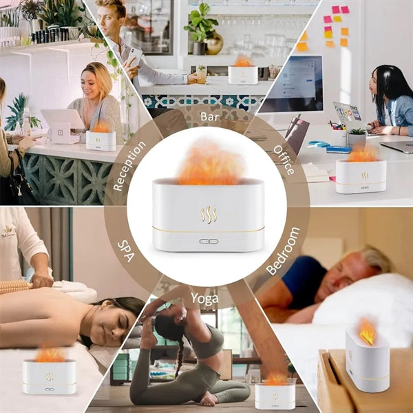 Flame Diffuser Humidifier Essential Oil