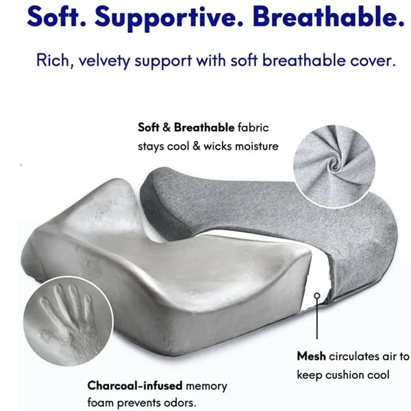 Pressure Relief Seat Cushion And Lumbar Pillow Set