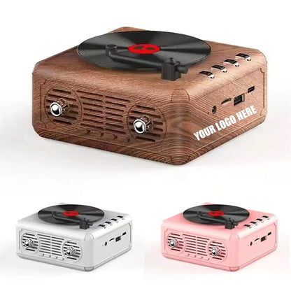 Mini Vinyl Record Player Bluetooth Speaker