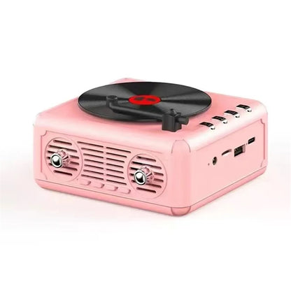 Mini Vinyl Record Player Bluetooth Speaker