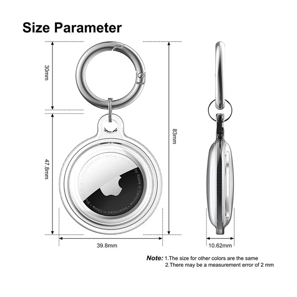 Waterproof Full Body Protective Apple tag Holder Keychain