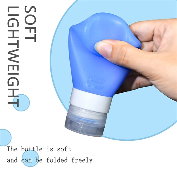 3oz 4 Pack Silicone  Travel Bottles Set for Toiletries