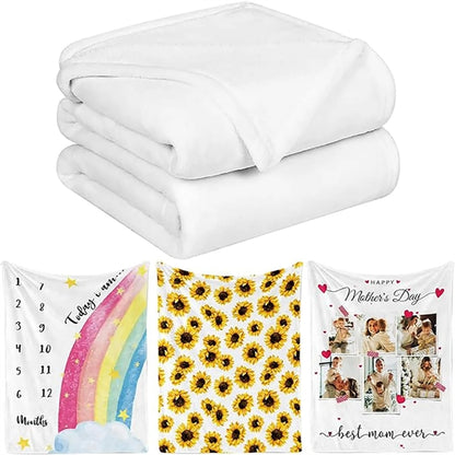 40X60 Customized Sublimation Thick Throw Flannel Blanket