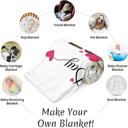 40X60 Customized Sublimation Thick Throw Flannel Blanket