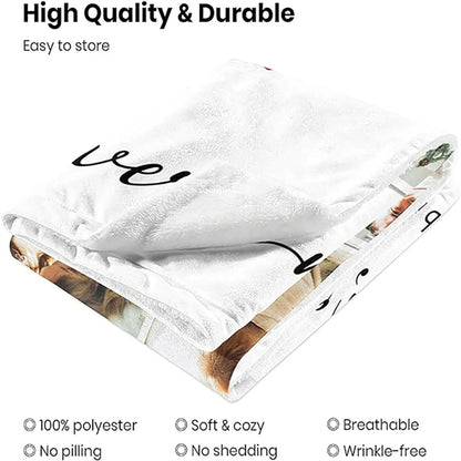 40X60 Customized Sublimation Thick Throw Flannel Blanket